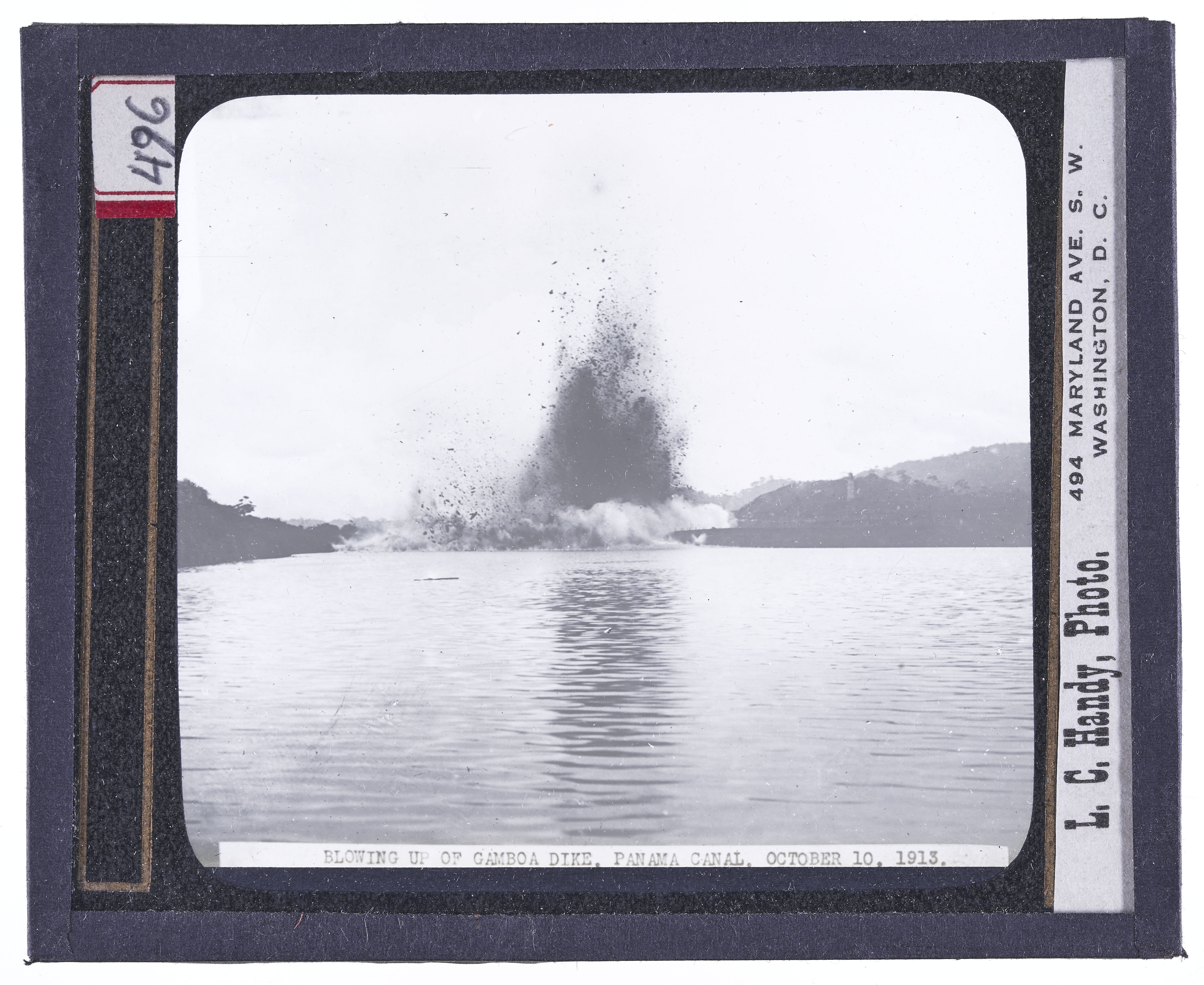 Blowing up of Gamboa dike, Panama Canal, October 10, 1913