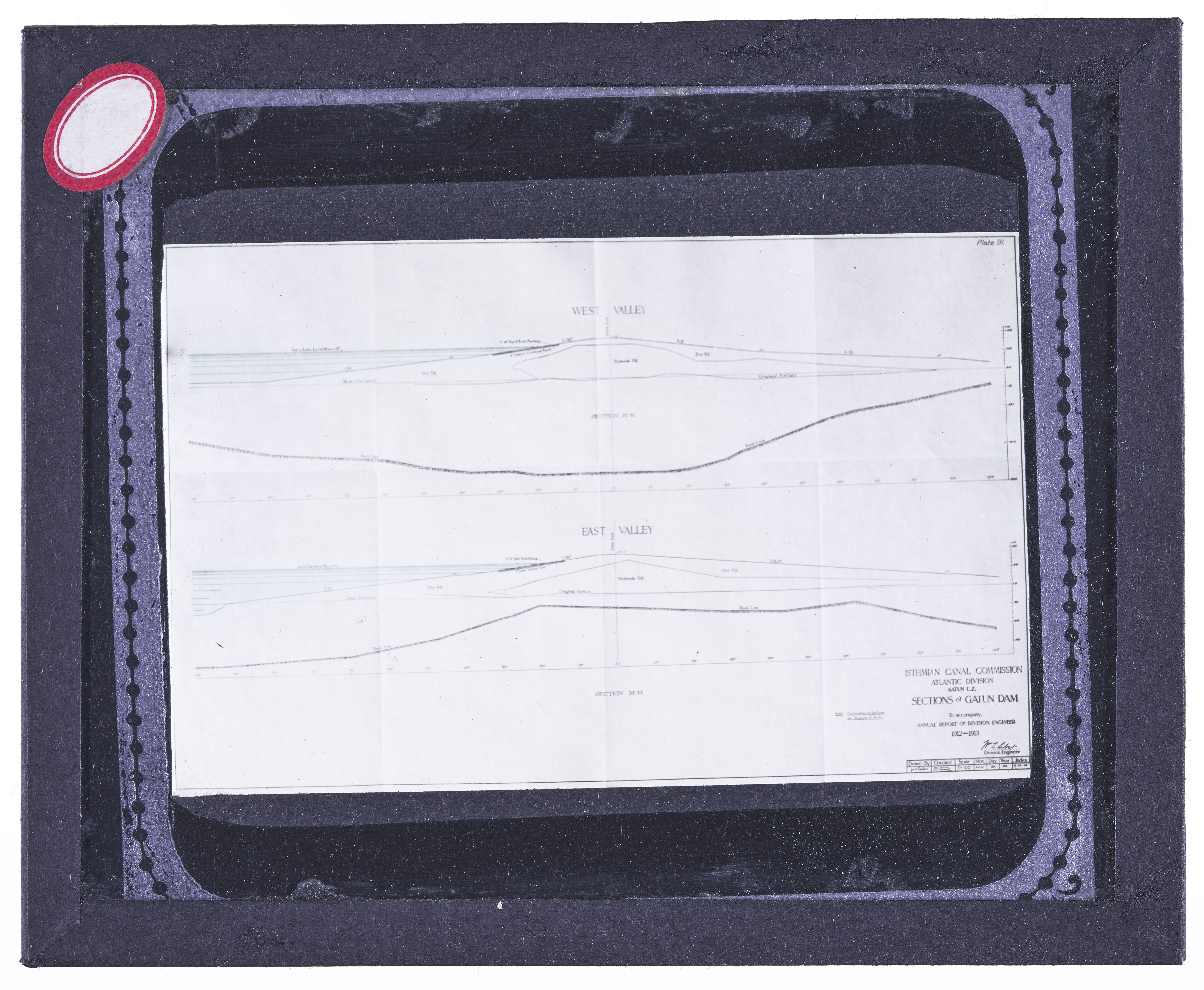 Isthmian Canal Commission - Atlantic Division Sections of Gatun Dam