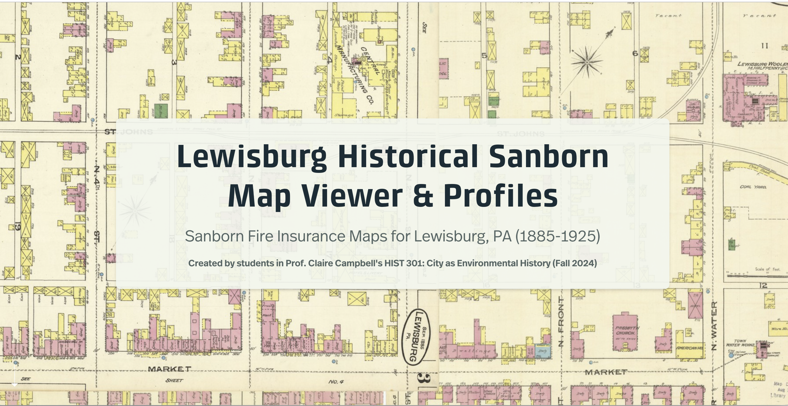 Lewisburg Sanborn homepage