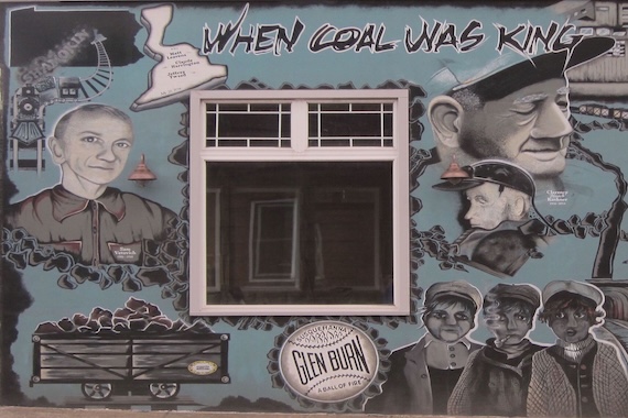 When Coal was King mural in Shamokin, PA