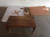Gandhi's desk and portable spinning wheel